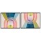Stupell Industries Retro Pastel Structured Shapes 2pc Framed Giclee Wall Art Set Design by Grace Popp